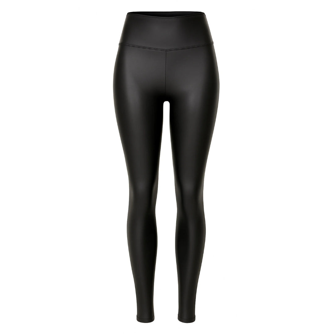 Legging Effet Cuir - Gainant et Molletonné