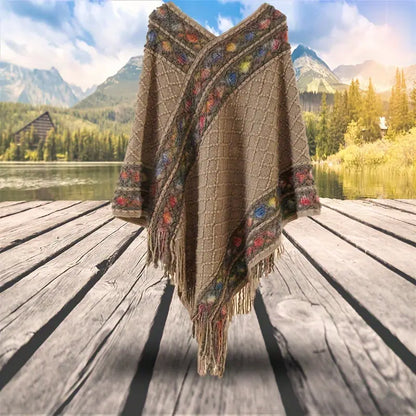 Poncho Péruvien en Laine