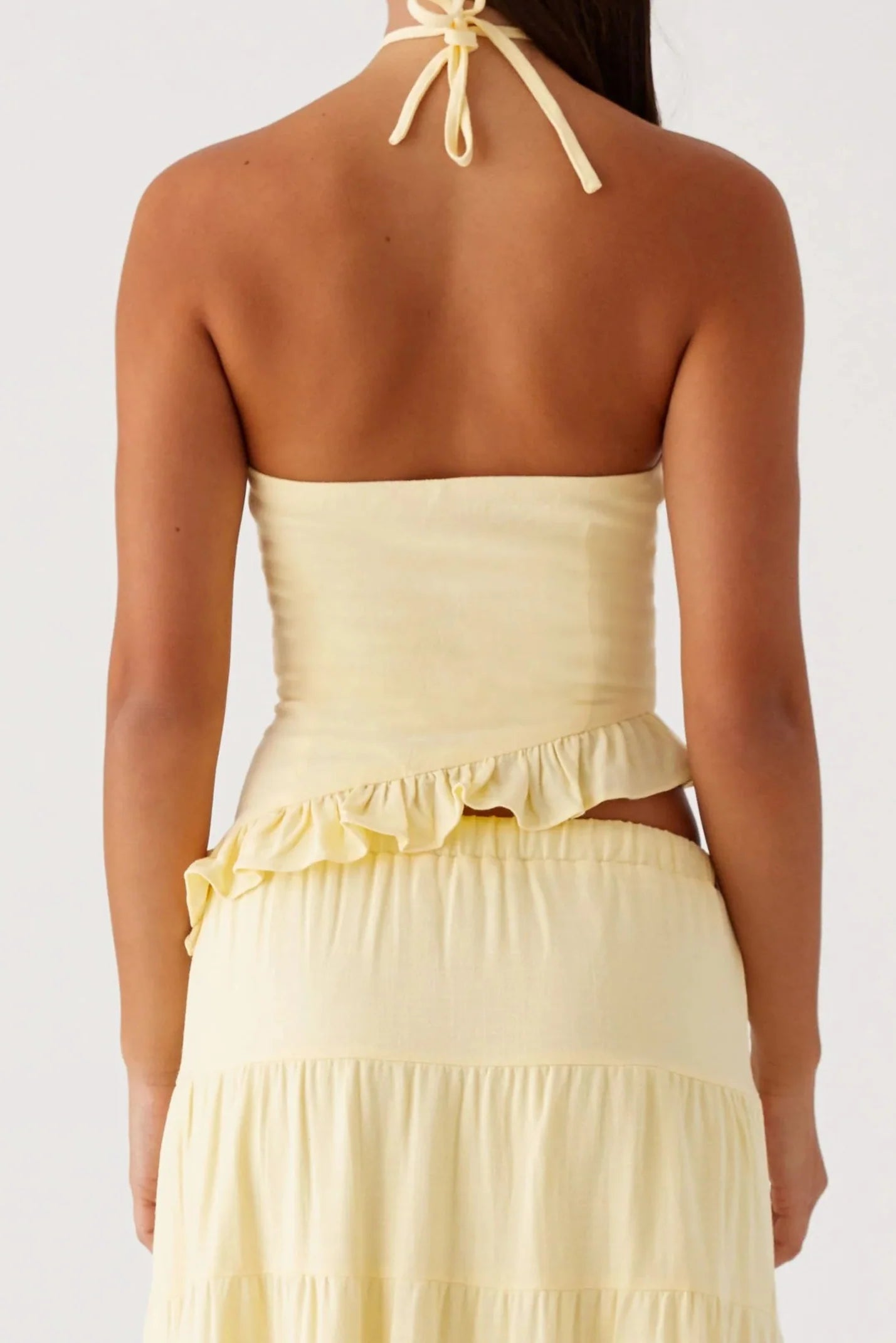 Haut en lin Marina - Jaune