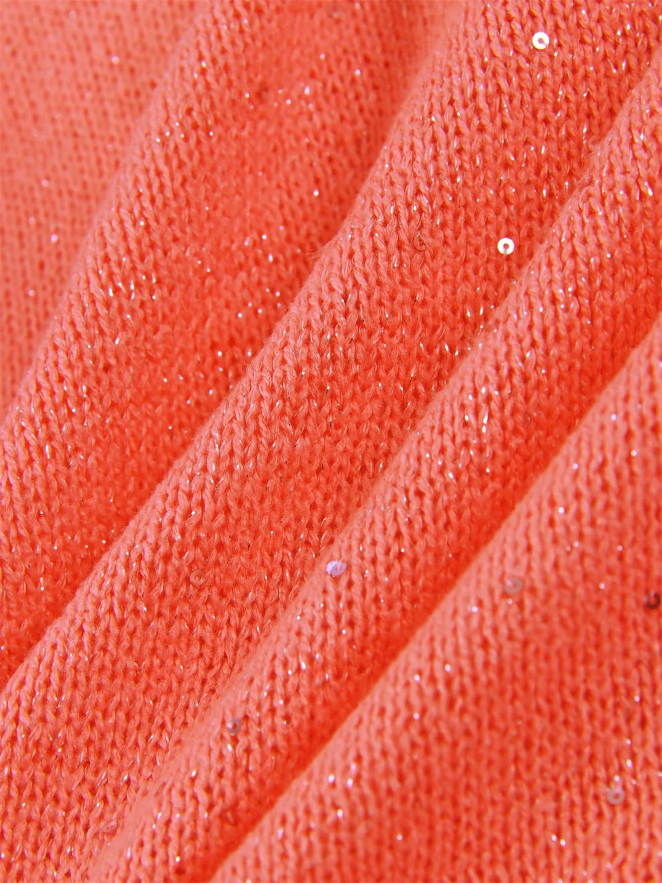 Top scintillant Soléa - Orange Red