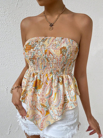 Top bandeau bohème Sahara