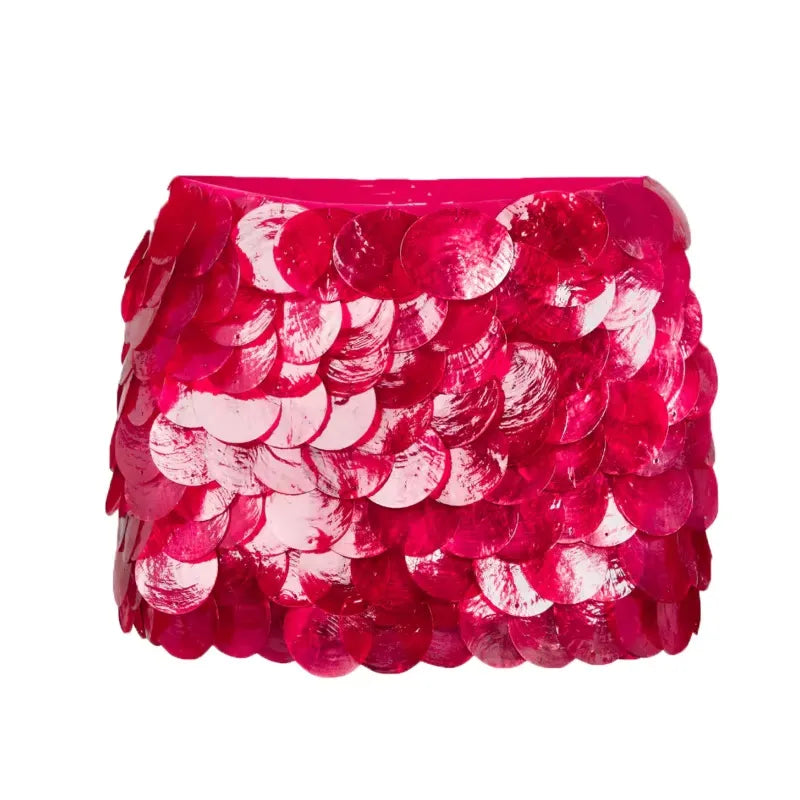 Mini jupe Berry Shake - Rouge