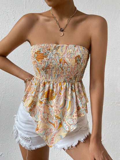 Top bandeau bohème Sahara