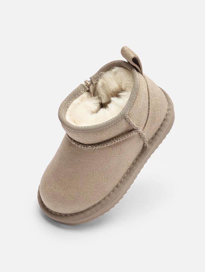 Long Fur-Lined Snow Boots for Kids
